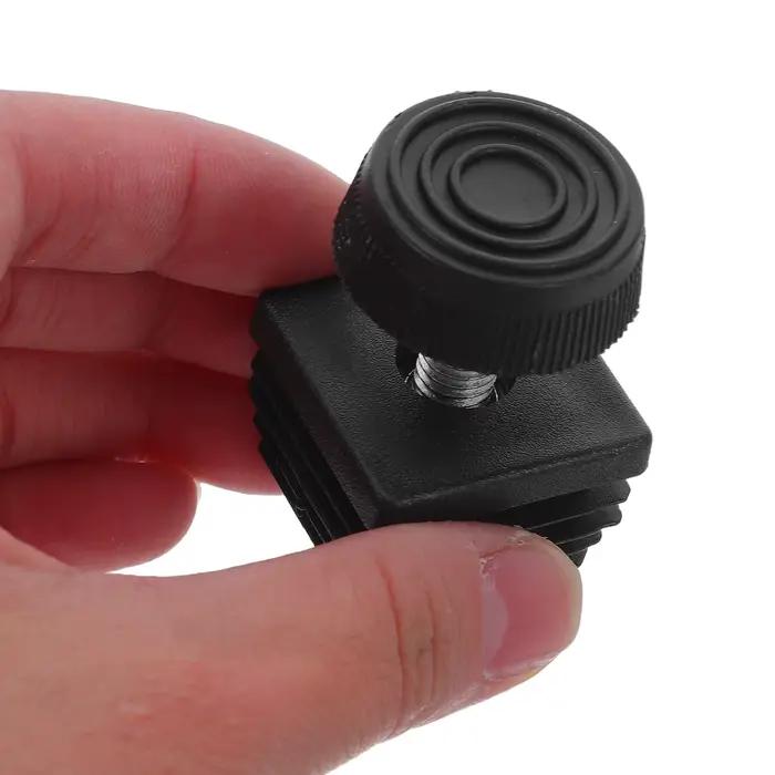 12 pièces pieds de nivellement M8x30 bouchons de pied à Tube carré en métal réglable insérer carré n