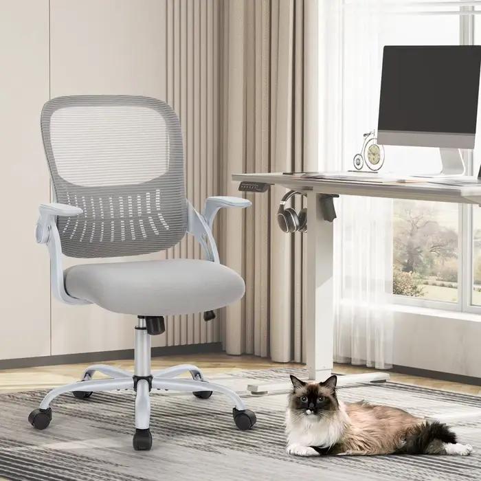 JIan-Chaise de Bureau Ergonomique à Dossier en Maille, Réglable, à Roulettes, pour Ordinateur, Jeu à