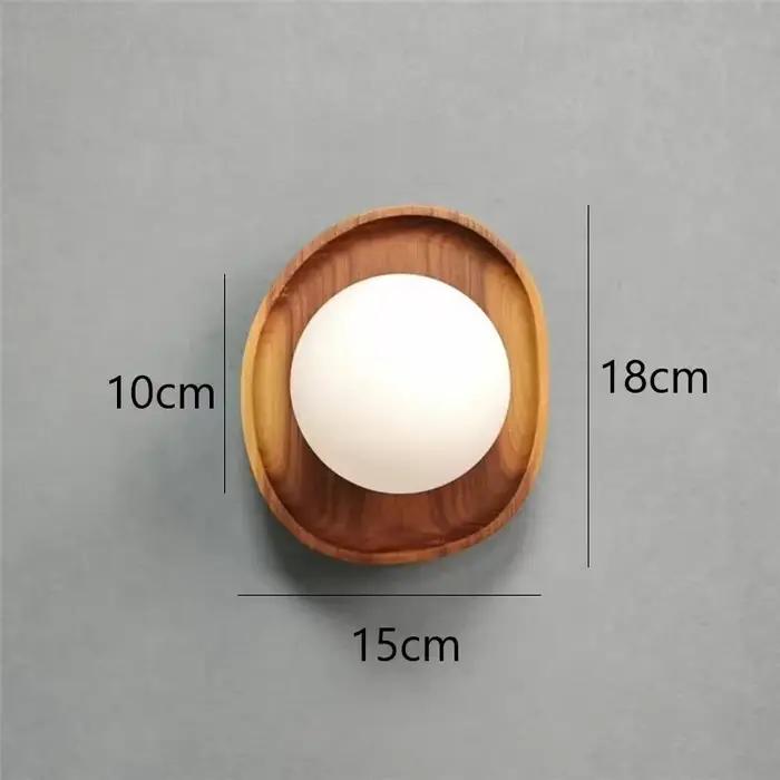 Applique Murale en Bois Naturel, Décorations pour la Maison, Art Vintage, Rétro, Luminaires pour Cha