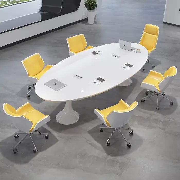 Petit bureau polyvalent au Design moderne, bureau Compact pour réunions et formation, Table de confé