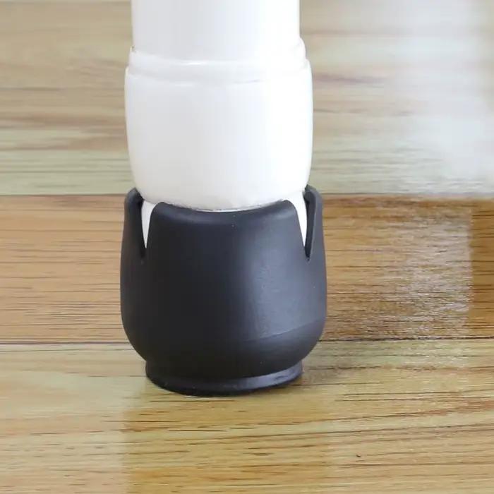 Tapis de pieds de chaise de Table en Silicone amélioré, 24 pièces, capuchons de pieds de chaise de T