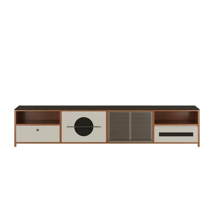 Meuble TV design nordique pour salon, étagère de divertissement, vitrine d'ornement, meuble de télév