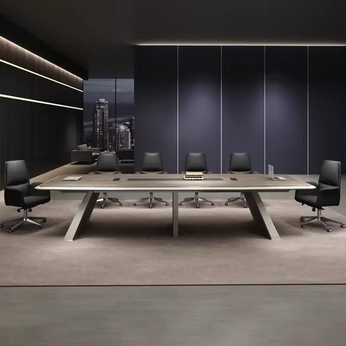Table de réunion de conférence de PDG exécutif moderne, mobilier de bureau Commercial pour adultes, 