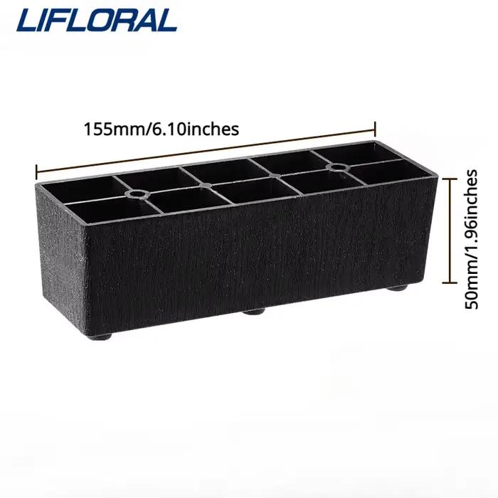 4 pièces 50MM de hauteur pieds de meubles en plastique en forme de L et une ligne pieds de canapé Ta