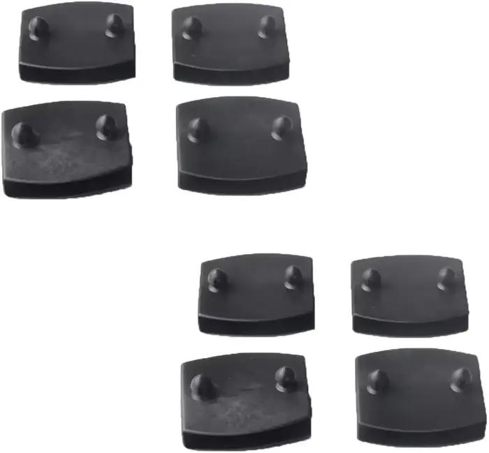 Support de capuchons d'extrémité centrale en plastique noir, 12 pièces, carré de remplacement pour c