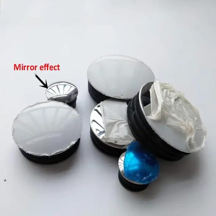 Bouchon d'extrémité de Tube rond en acier inoxydable, couvercle de tuyau de pied de meuble avec miro
