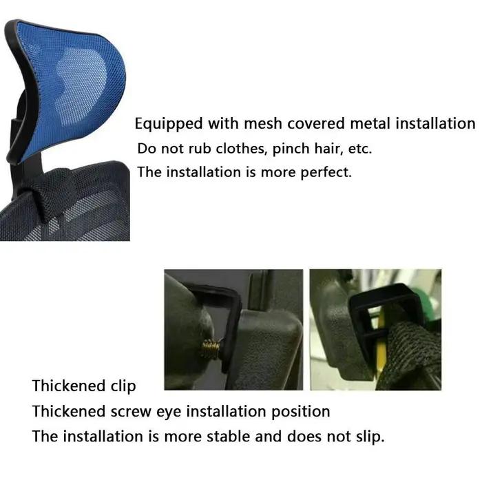 Oreiller de repos de sauna réglable pour chaise d'ordinateur, protection du cou de bureau, accessoir