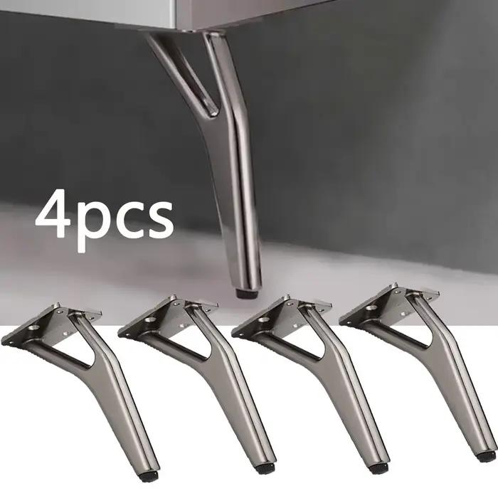 4 pièces 15 cm pieds de meubles en métal en forme de Y pieds de remplacement modernes pieds de canap