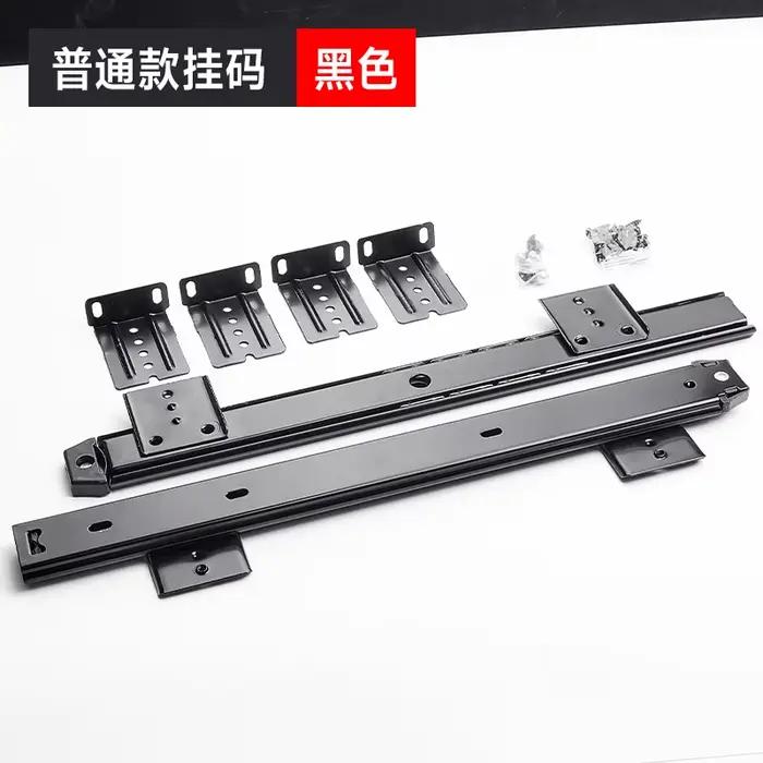 Support de clavier de bureau en métal avec plateau coulissant, rangement sous le bureau, support de 