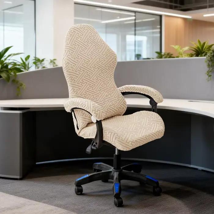 Housse de chaise de jeu pour ordinateur, épaisse, couleur unie, housse de siège de fauteuil de jeu, 