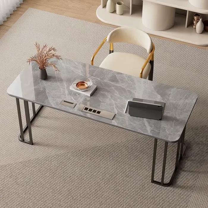 Chambre réception bureau debout vanité luxe travail bureau bureau jeu concepteur Mesa De Computador 