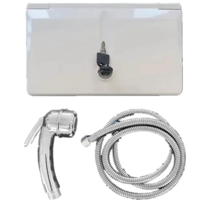 Accessoires de camping-car, interrupteurs chauds et froids, boîte de douche extractible avec serrure