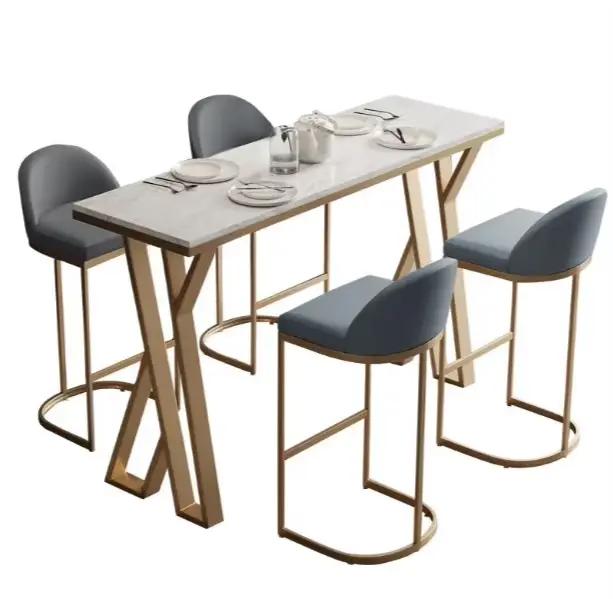 Îlot en ardoise rétractable moderne minimaliste, îlot de cuisine ouvert, bar, Table à manger en ardo