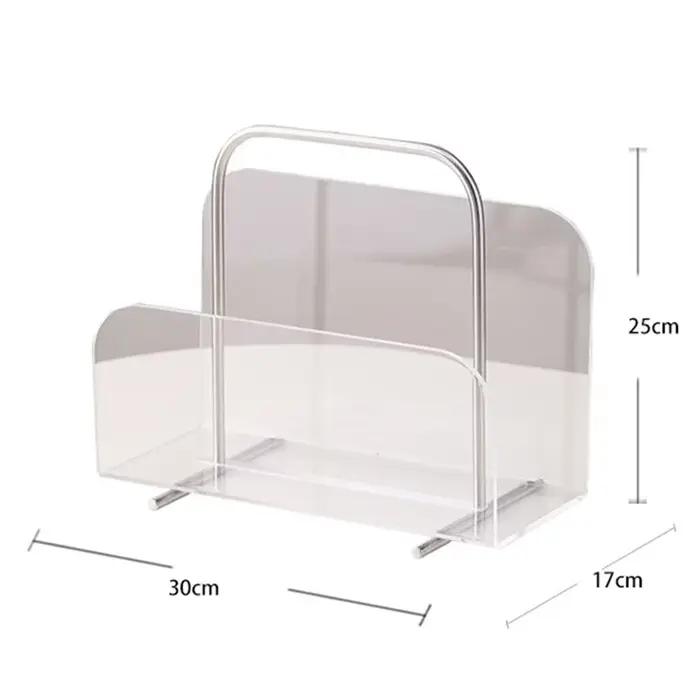 Porte-livre de bureau en acrylique T1, présentoirs de stockage de speminimalistes modernes, décorati