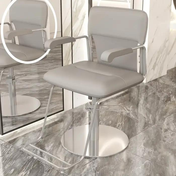 Chaise De barbier noire réglable esthétique nordique Simple moderne chaise De Salon De coiffure beau