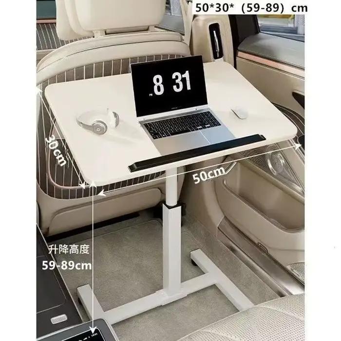 Bureau pliant réglable en hauteur avec cadre en acier épaissi 90 °   Table rotative pour ordinateur 