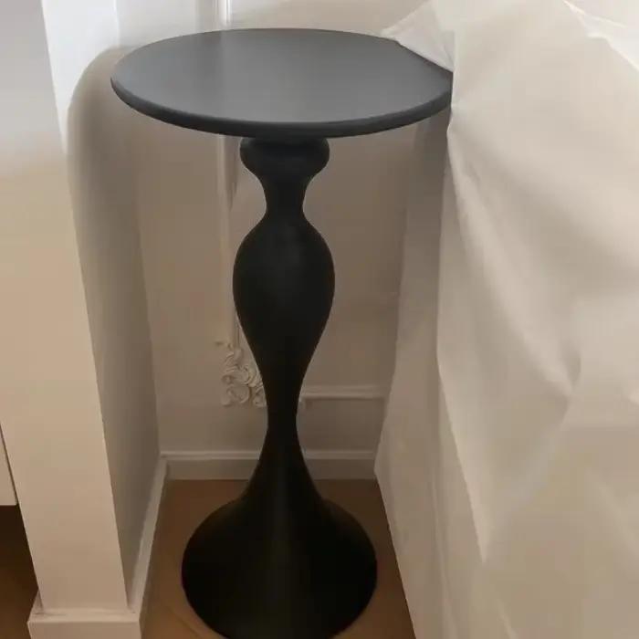 Table Basse Ronde Nordique en Acier Inoxydable, Accessoires de Décoration de Luxe pour Salon, Concep