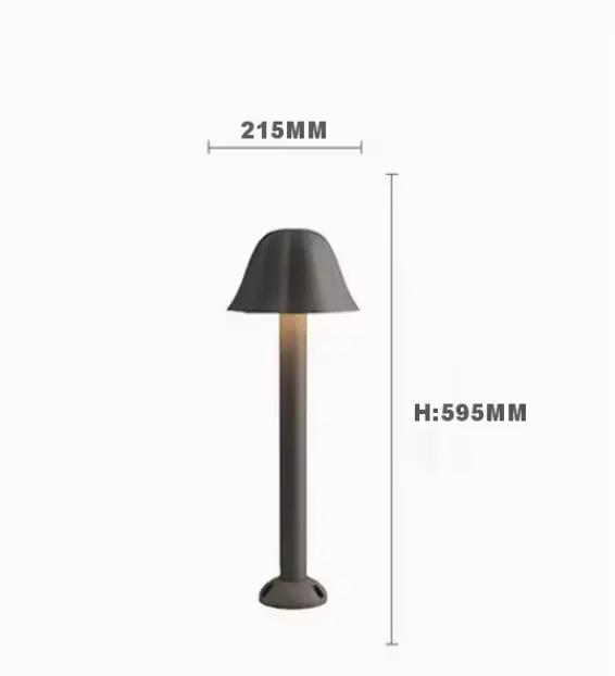 Lampe de jardin en aluminium IP65 étanche, design minimaliste moderne, lampadaire extérieur pour vil