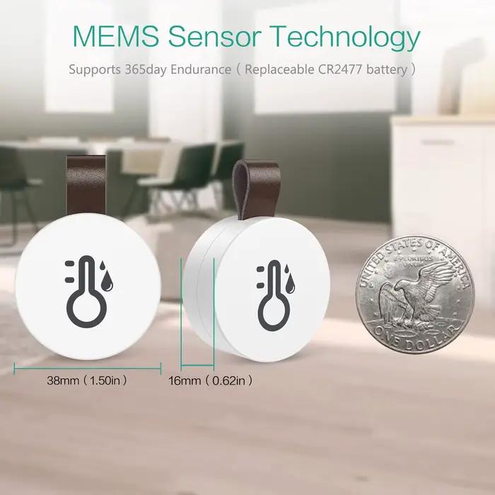 ORIA – Thermomètre et Hygromètre sans Fil Bluetooth, Capteur de Température et d'Humidité pour Maiso
