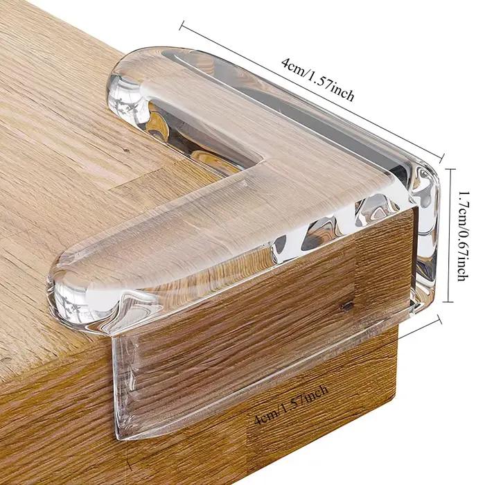 Protecteurs d'angle transparents et sûrs, protecteurs de bords de table transparents, protecteurs po