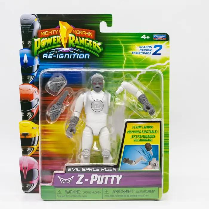 Collection de figurines d'action Playmates Power Rangers Re-Ignition, modèle Ranger Z-Putty rouge, n