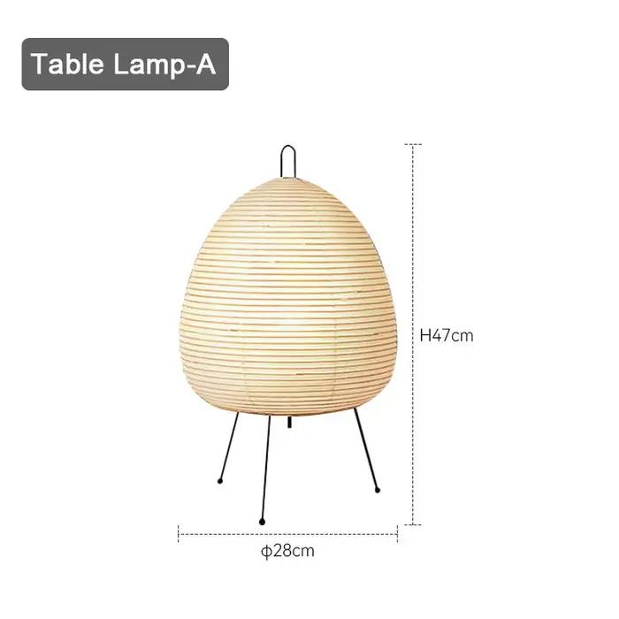 Noguchi lampe à LED moderne japonais lampe de Table de riz minimaliste pour Bar salon étude décor in