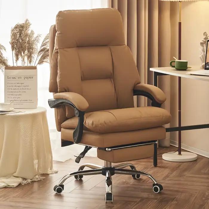 Chaise de Bureau Ergonomique Nordique de Luxe, Fauteuil Moderne et Confortable, Mobilier de Jeu Rela