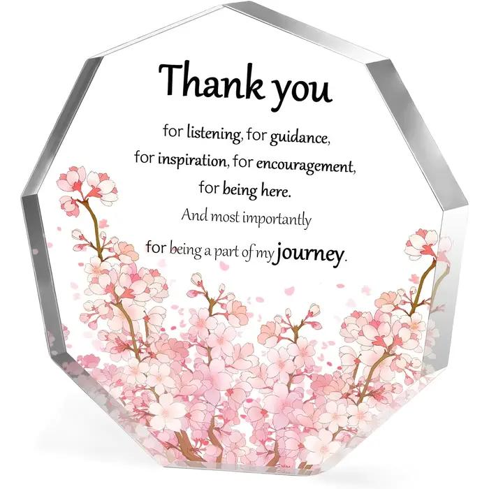 Cadeau inspirant décor de bureau pour femmes cadeaux de collègue Plaque acrylique décor de bureau en