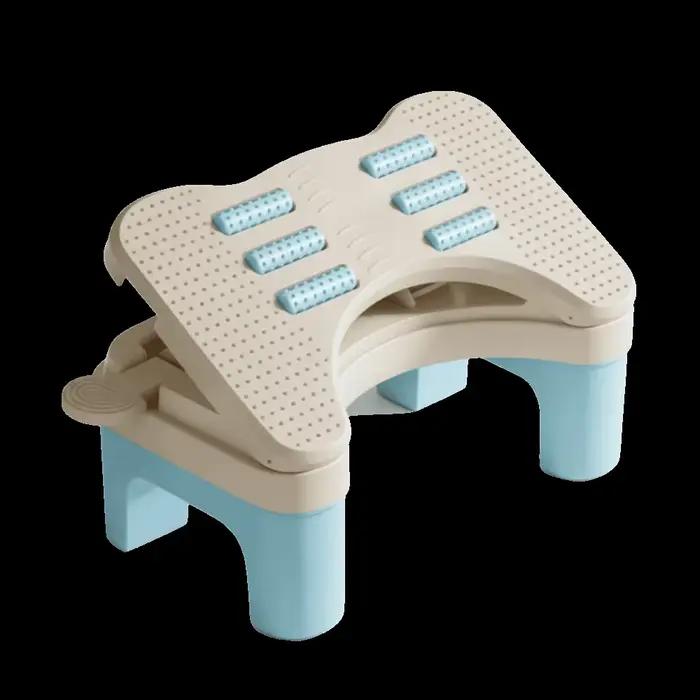 Repose-pieds ergonomique sous le bureau, fond antidérapant, creux, respirant, confortable, réglable,