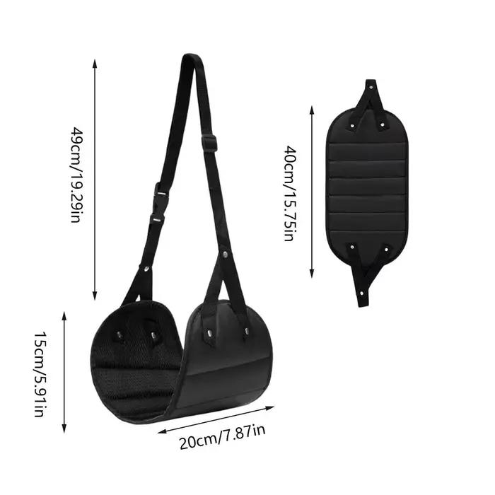 Hamac pour les pieds portable et réglable avec repose-pieds confortable pour avion, bureau et voitur