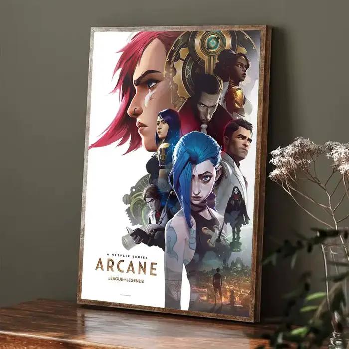 Arcane L-League Of Legends affiche galerie imprime auto-adhésif décor à la maison décoration sticker