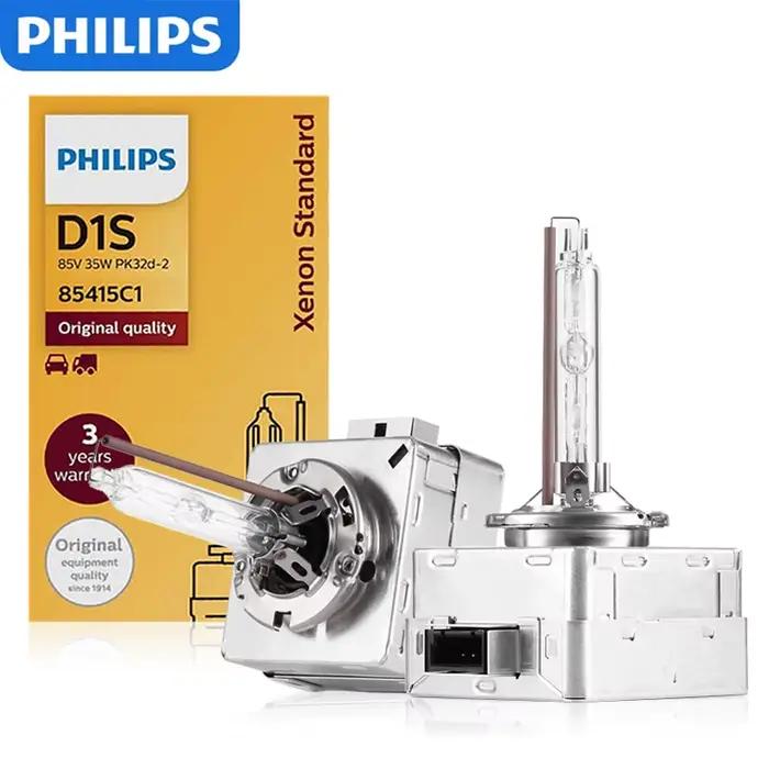 Philips-Lampe de voiture standard authentique, ampoule de rechange, Allemagne, D1S, D2S, D2R, D3S, D