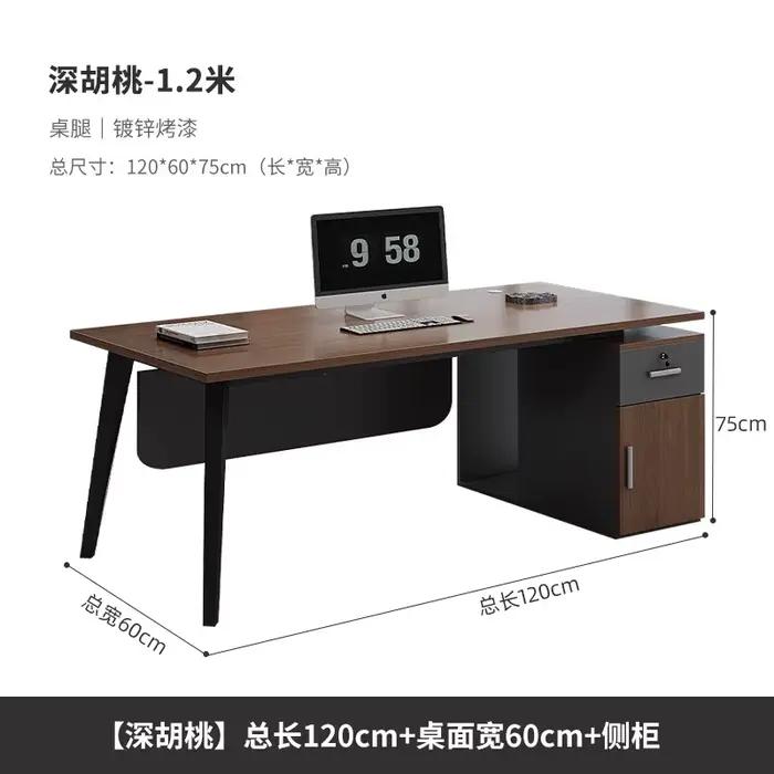 Bureau de travail unique et irrégulier, esthétique européenne, design moderne, bureau d'appoint, acc