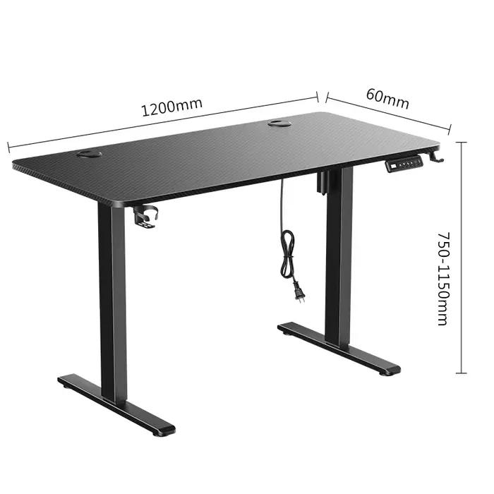Bureau électrique à mouvement réglable en hauteur, Table d'ordinateur moderne, ascenseur motorisé, b