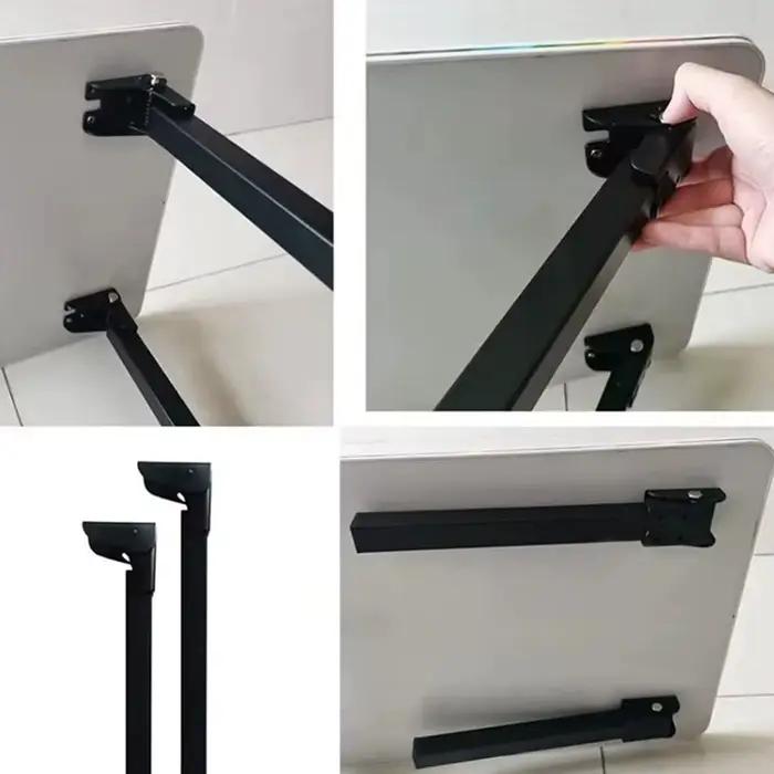 90 °   Pied de Table pliant de remplacement en métal, bricolage, pieds de Support de canapé-lit, pie