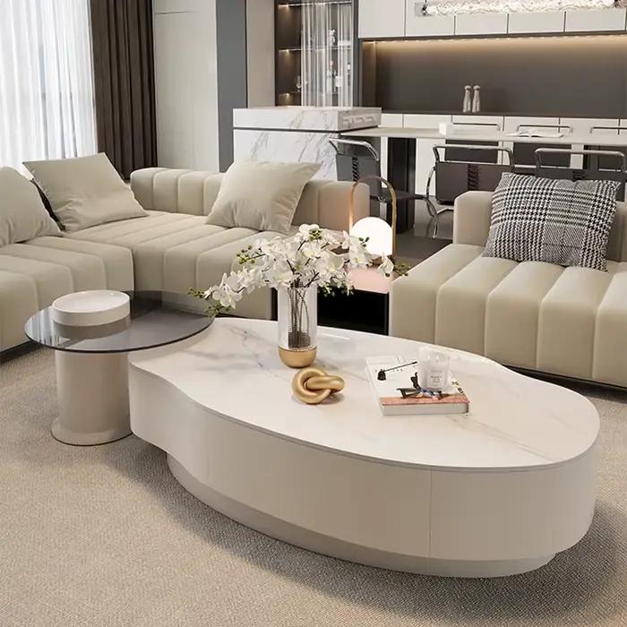 Table d'appoint minimaliste debout, cuisine nordique de luxe, table basse peu encombrante japonaise,