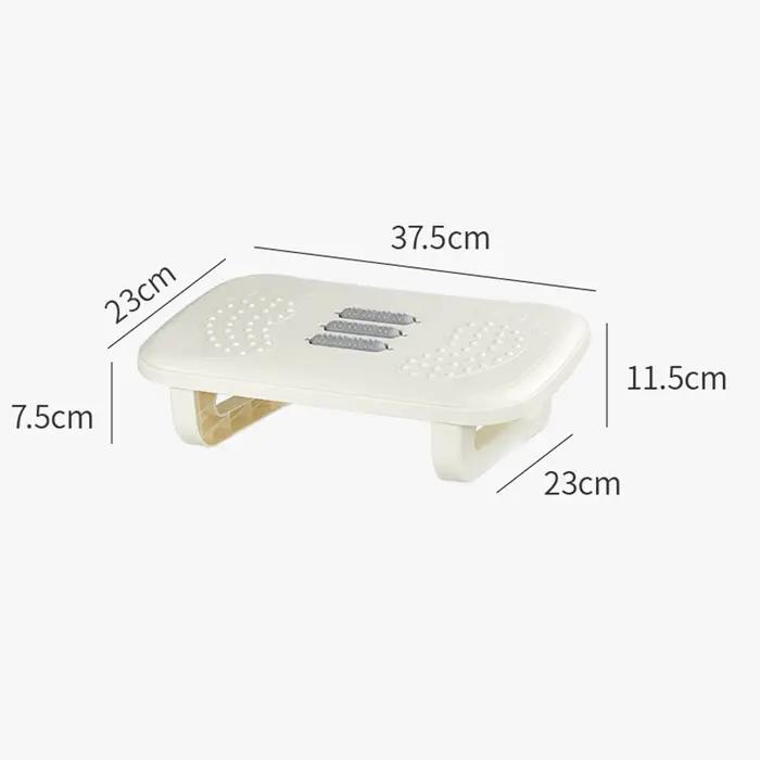 Repose-pieds de bureau repose-pieds ergonomique sous la Table tabouret avec rouleaux de Massage esca