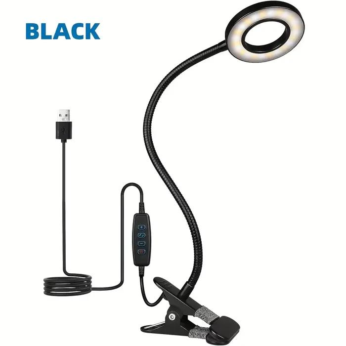 Clip lumineux LED avec flexible 360 °   col de cygne – lampe de lecture, lampe de bureau, parfaite p