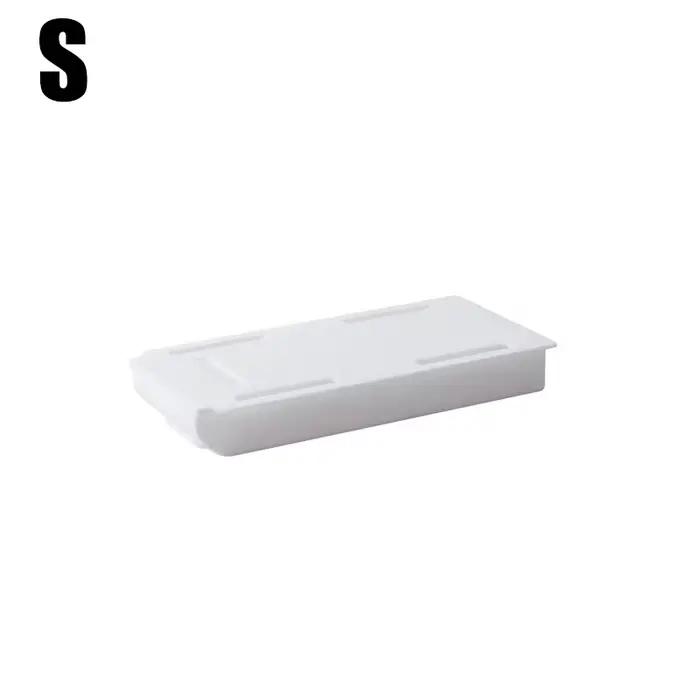 Boîte de rangement dissimulée auto-adhésive, tiroir de rangement sous le bureau, support de rangemen
