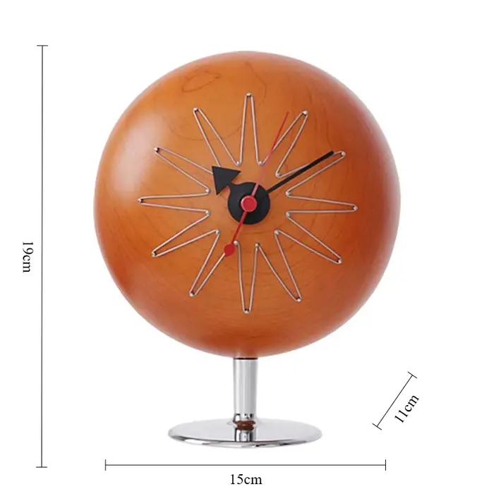 Horloges de bureau esthétiques Vintage, Design rétro, mignonnes et élégantes, ornement décoratif con