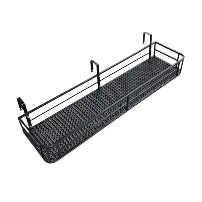 Support de fleurs de style européen élégant, rail de balcon d'art en fer extensible, support de pot 