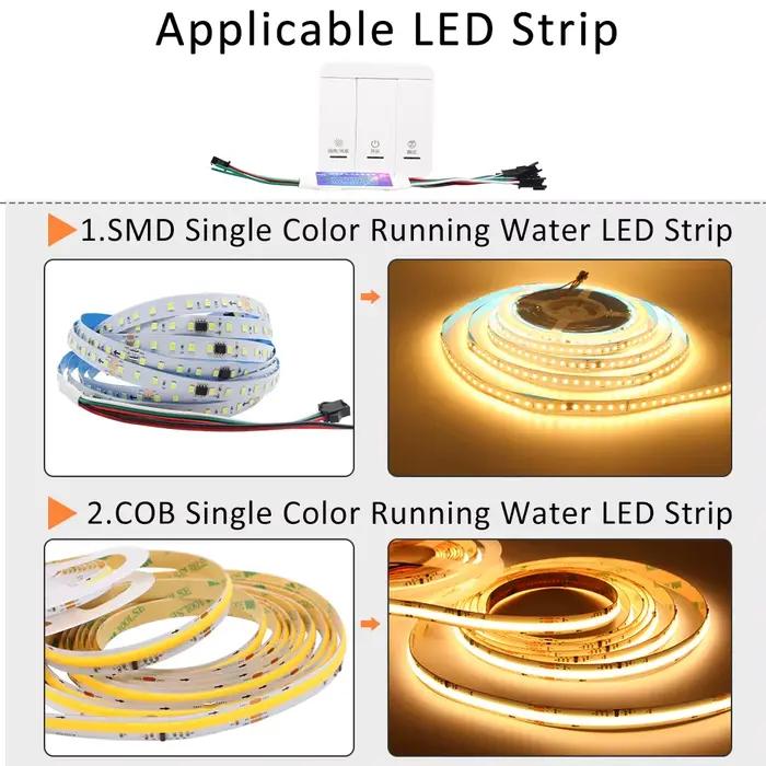 Contrôleur de bande LED pour course de chevaux, DC 5-24V, 3 touches, contrôle de synchronisation du 
