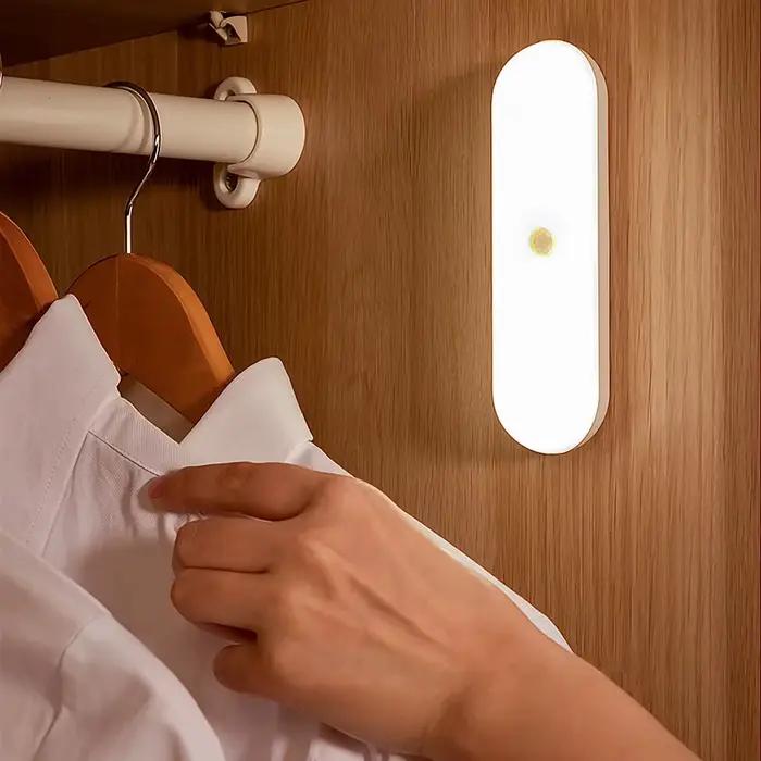 Lumières sous-meuble rechargeables par USB, capteur de mouvement intelligent, veilleuse LED à intens