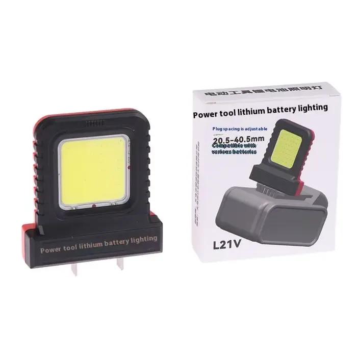 Lampe de travail à batterie lithium-ion, éclairage LED, lampe de travail portable, accessoires d'écl