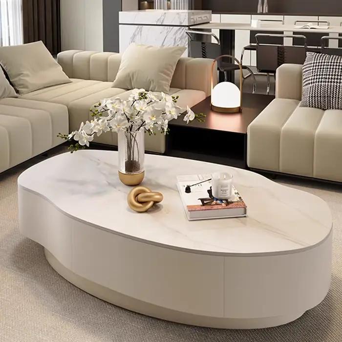 Table d'appoint minimaliste debout, cuisine nordique de luxe, table basse peu encombrante japonaise,