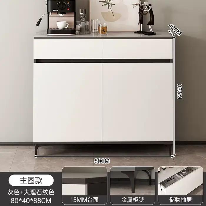 Meuble de rangement avec tiroirs dissimulés, design minimaliste, pour salon, grand meuble de présent