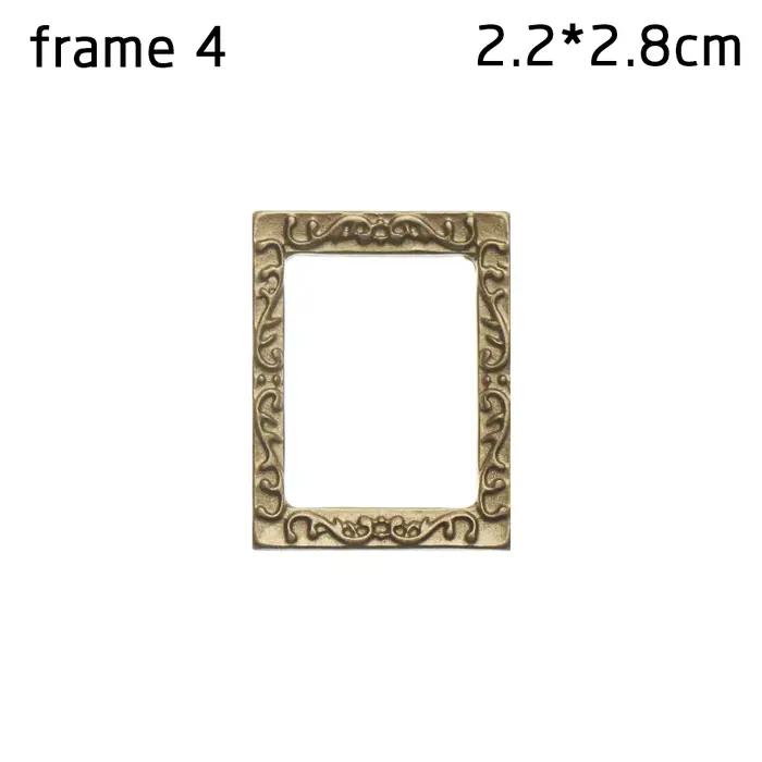 Photos encadrées miniatures vintage 1:12, peinture à l'huile, jouets, accessoires de courses de mais