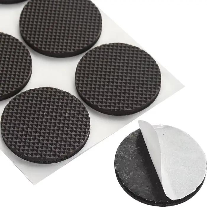 2-48 pièces noir chaise jambe meubles anti-dérapant tapis pare-chocs amortisseur auto-adhésif Table 