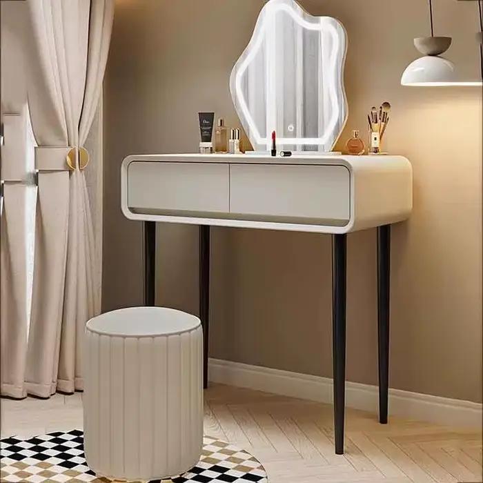 Tiroirs nordiques Coiffeuse moderne minimaliste organisateur coin maquillage Coiffeuse miroir pas ch