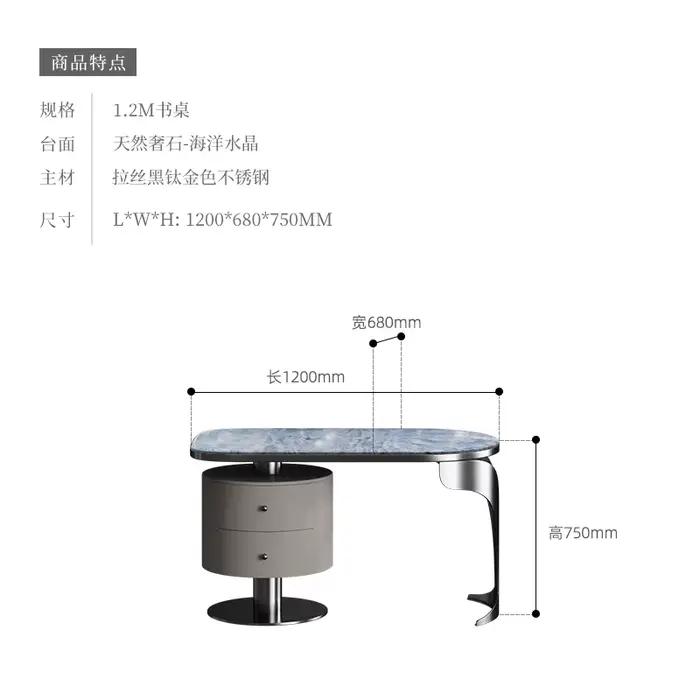 Bureau de mouvement polyvalent pour les zones compactes Les tables de bureau à domicile modernes amé
